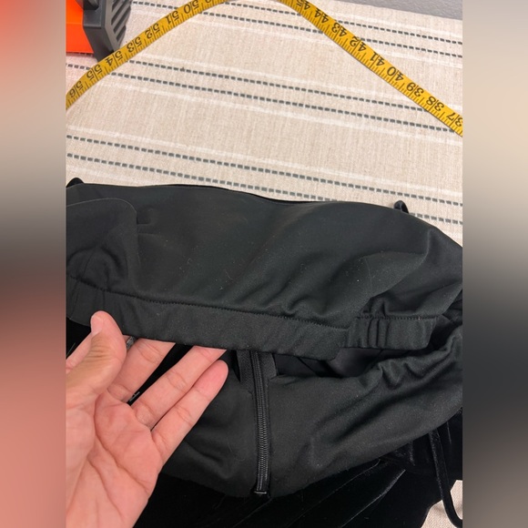 Arianna by Rachel Kaye Y2K Velvet Floral Embroidered High Slit Shaw Gown Size 14 - Picture 7 of 15